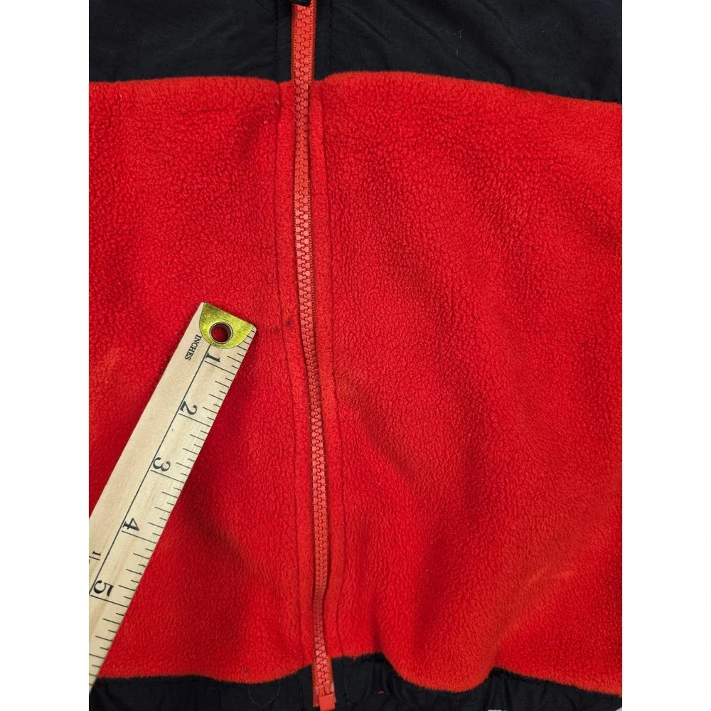 The North Face Denali Fleece Jacket Kids Boys XL Red Black Full Zip Outdoor
